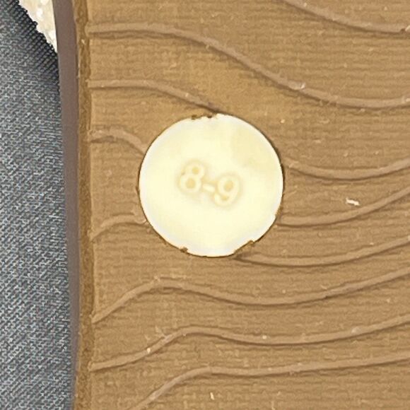 Reef Stargazer‎ Thong Sandals Women's 8.5 Yellow Sparkle Flip Flops Summer Beach - Picture 12 of 15